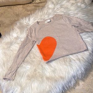 Tucker + Tate size 3 Heart Tan Sweater